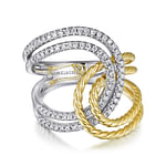 14K-White-Yellow-Gold-Interlocking-Loops-Wide-Band-Diamond-Ring1