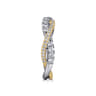 Fancy Wedding Ring in 14k Yellow/white Gold with Round Natural Diamond at Gabriel & Co.