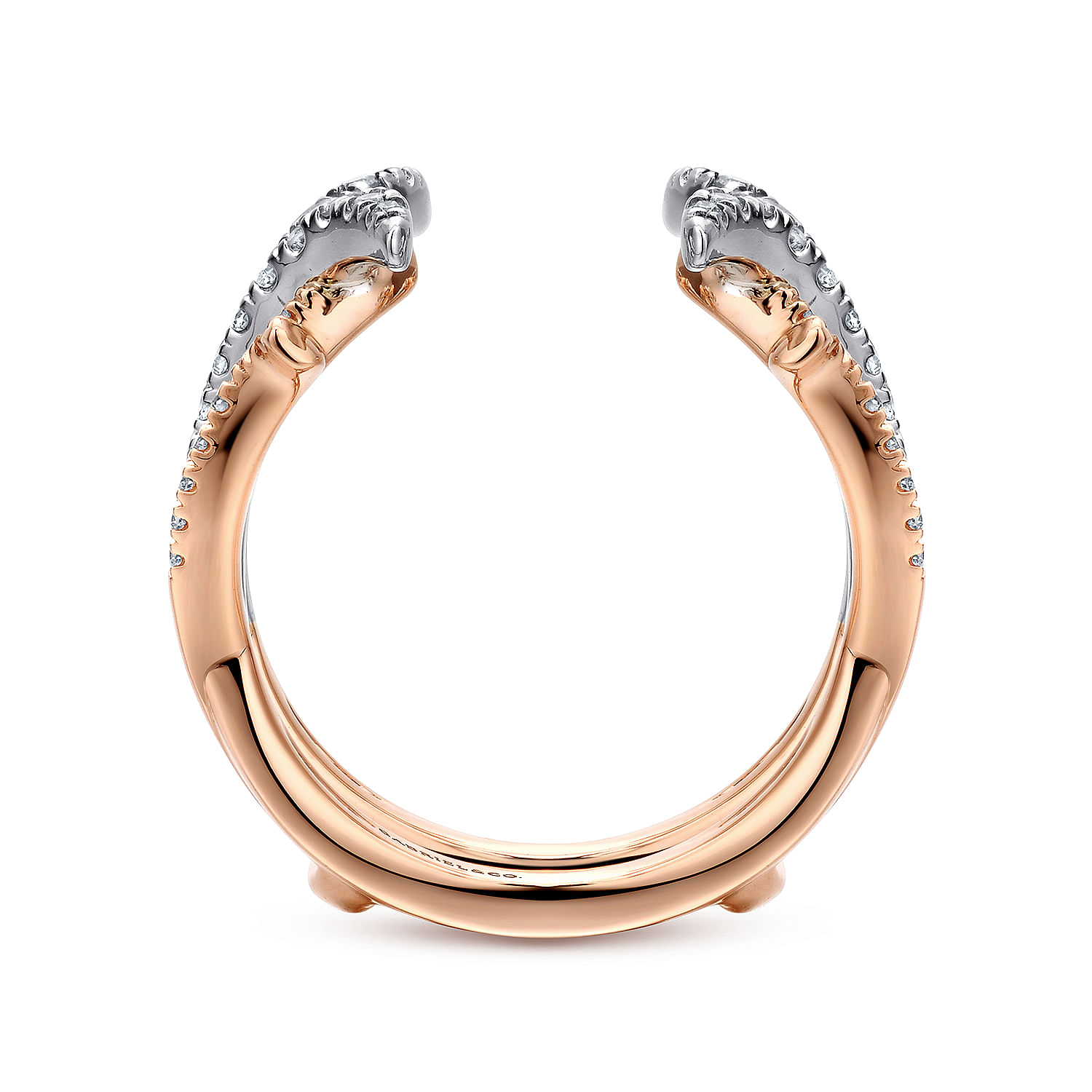 14K White and Rose Gold Diamond Ring Enhancer - 0.55 ct - Shot 2
