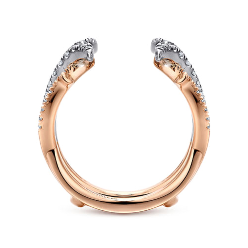 14K White and Rose Gold Diamond Ring Enhancer - 0.55 ct - Shot 2