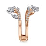 Enhancer Wedding Ring in 14k White/Rose Gold with Marquise Natural Diamond at Gabriel & Co.