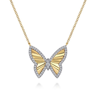 14K-White-and-Yellow-Gold-Diamond-Cut-Butterfly-Necklace1