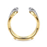 Enhancer Wedding Ring in 14k Yellow/white Gold with Round Natural Diamond at Gabriel & Co.