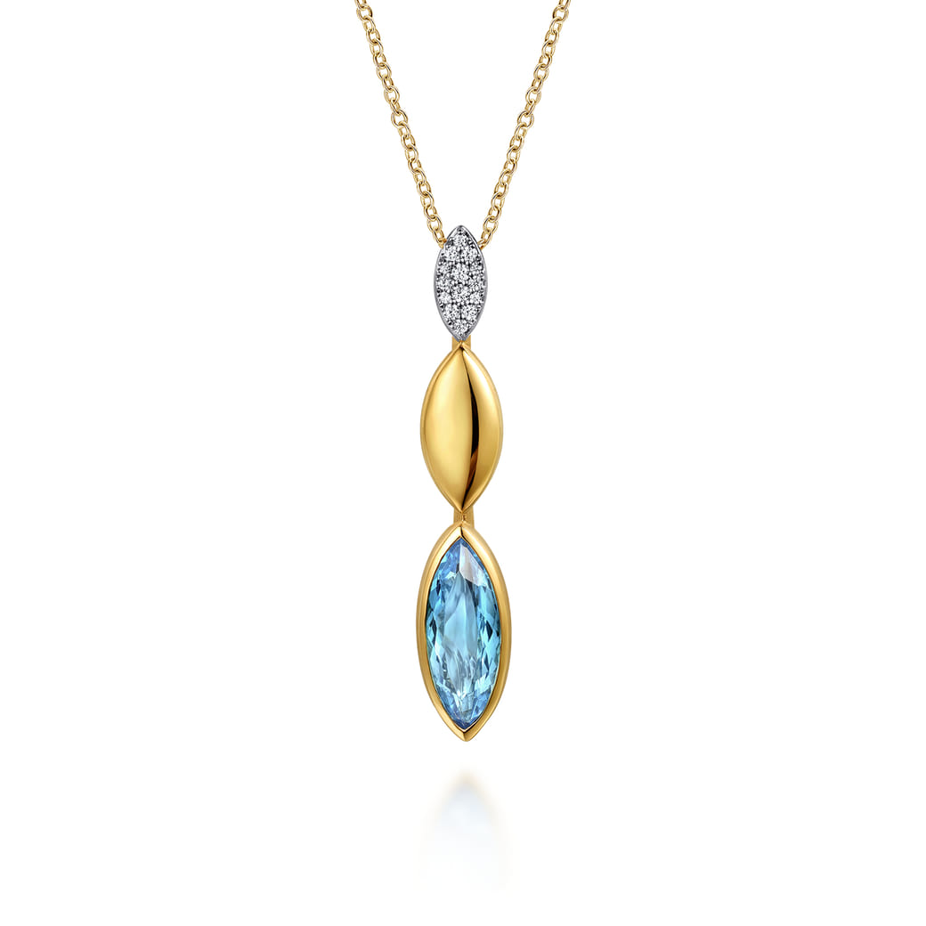14k Yellow/white Gold Drop Color SKU: NK7880M45BT