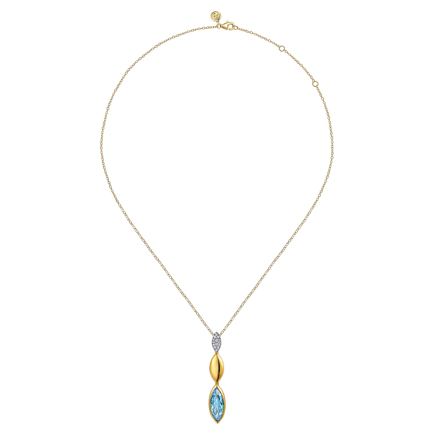 ネックレス・ペンダント Monday Edition _ Clear Dewdrops Necklace White Gold Oval Dewdrop Pendant | Plum Diamonds