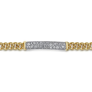 14K-White-and-Yellow-Gold-Pave-Diamond-Cuban-Chain-ID-Tennis-Bracelet2