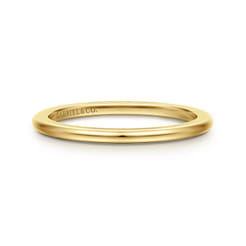 14K Yellow Gold 1.3mm Mini Spacer Band