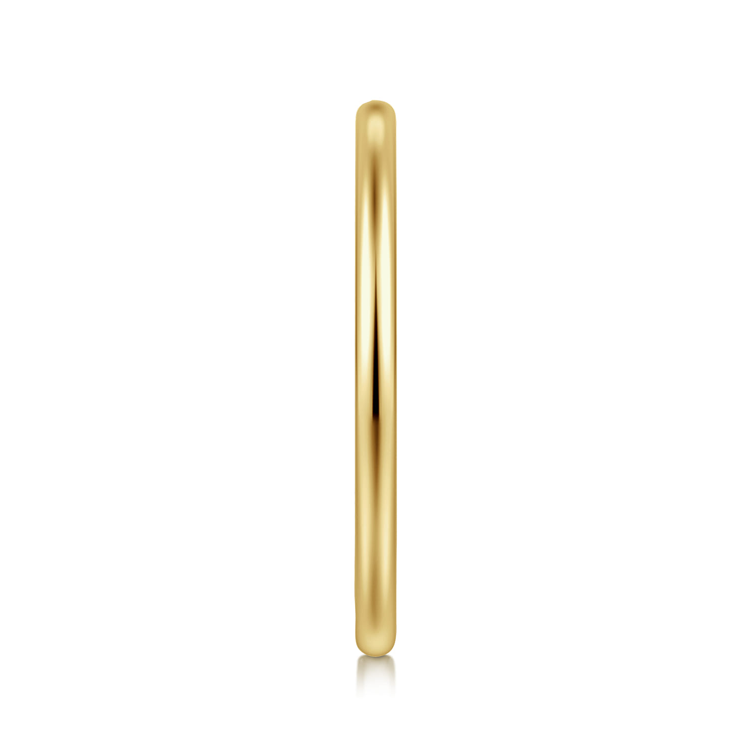 Straight Wedding Ring in 14k Yellow Gold with   at Gabriel & Co. - Shot 4