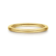 14K Yellow Gold 1.5mm Mini Spacer Band