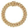 14K Yellow Gold 10mm Hollow Cuban Link Tennis Bracelet