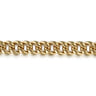14K Yellow Gold 10mm Hollow Cuban Link Tennis Bracelet