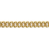 14K Yellow Gold 10mm Hollow Cuban Link Tennis Bracelet