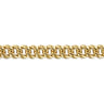 14K Yellow Gold 10mm Width Classic Plain Men's Cuban Bracelet