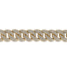 14K Yellow Gold 12mm Hollow Cuban Link Diamond Tennis Bracelet - 5.2 ct