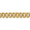 14K Yellow Gold 12mm Hollow Cuban Link Tennis Bracelet