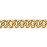 14K Yellow Gold 12mm Width Classic Plain Men's Cuban Bracelet