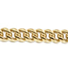 14K Yellow Gold 14mm Hollow Cuban Link Tennis Bracelet
