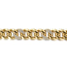14K Yellow Gold 14mm Width Classic Diamond Men's Cuban Bracelet - 1.8 ct