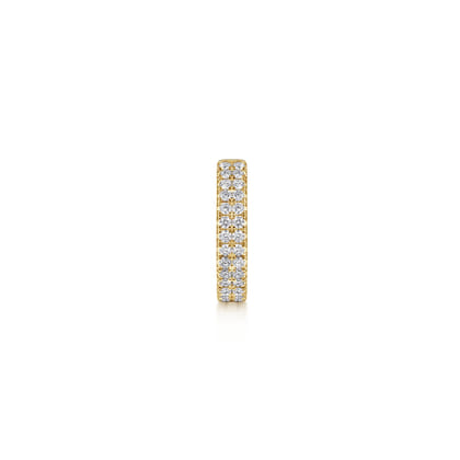 14K Yellow Gold 15mm Diamond Earcuff Earring