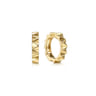 14K Yellow Gold 15mm Spike Hoop Earcuff