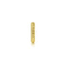 14K Yellow Gold 15mm Textured Hoop Earcuff