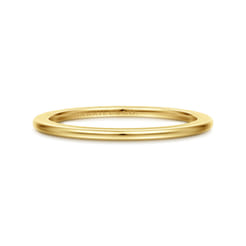 14K Yellow Gold 1mm Mini Spacer Band