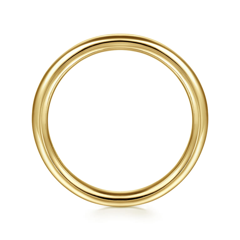 14K Yellow Gold 2.2mm Plain Wedding Band - Shot 2