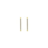 14K Yellow Gold 20mm Round Classic Diamond Hoop Earrings - 0.23 ct