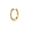 14K Yellow Gold 20mm Round Inside Out Diamond Hoop Earrings - 1.97 ct