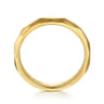 14K Yellow Gold 4mm - Men's Wedding Band in Sand Blast Finish