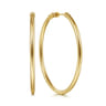 14K Yellow Gold 50mm Round Classic Hoop Earrings