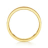 14K Yellow Gold 5mm - Men's Wedding Band in Horizontal Brush Finish