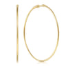 14K Yellow Gold 60mm Round Classic Hoop Earrings