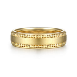 14K-Yellow-Gold-6mm---Beads-Men's-Wedding-Band-in-Horizontal-Brush-Finish1