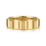 14K Yellow Gold 6mm - Men's Wedding Band in High Polish Finish