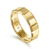 14K Yellow Gold 6mm - Men's Wedding Band in High Polish Finish
