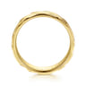 14K Yellow Gold 6mm - Men's Wedding Band in Sand Blast Finish