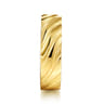 14K Yellow Gold 6mm - Men's Wedding Band in Sand Blast Finish