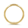 14K Yellow Gold 6mm Men's Ring Brush Finish in Satin Finish
