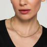 14K Yellow Gold 6mm Solid Cuban Link Chain Diamond Necklace - 2 ct