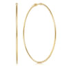 14K Yellow Gold 70mm Round Classic Hoop Earrings