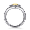 14K Yellow Gold  925 Sterling Silver Bujukan Heart Medallion Ladies Ring