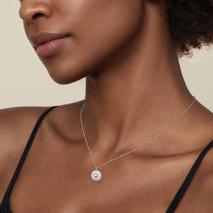 14K Yellow Gold  925 Sterling Silver Bujukan Heart Medallion Pendant Necklace