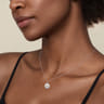 14K Yellow Gold  925 Sterling Silver Bujukan Heart Medallion Pendant Necklace
