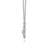 14K Yellow Gold  925 Sterling Silver Bujukan Heart Medallion Pendant Necklace