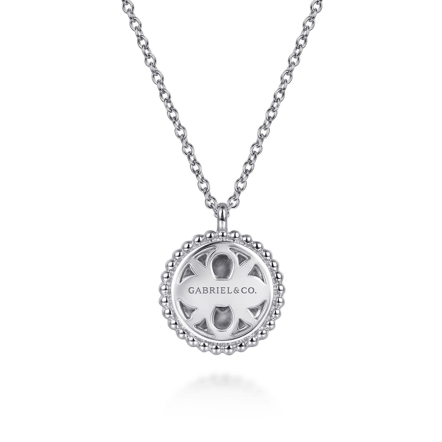 14K Yellow Gold  925 Sterling Silver Bujukan Heart Medallion Pendant Necklace