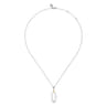 14K Yellow Gold  925 Sterling Silver Bujukan Pendant Drop Necklace