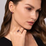 14K Yellow Gold Amethyst Stuggies Earrings