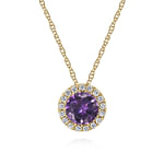 14K-Yellow-Gold-Amethyst-and-Diamond-Halo-Pendant-Necklace1