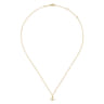 14K Yellow Gold Anchor Pendant Necklace